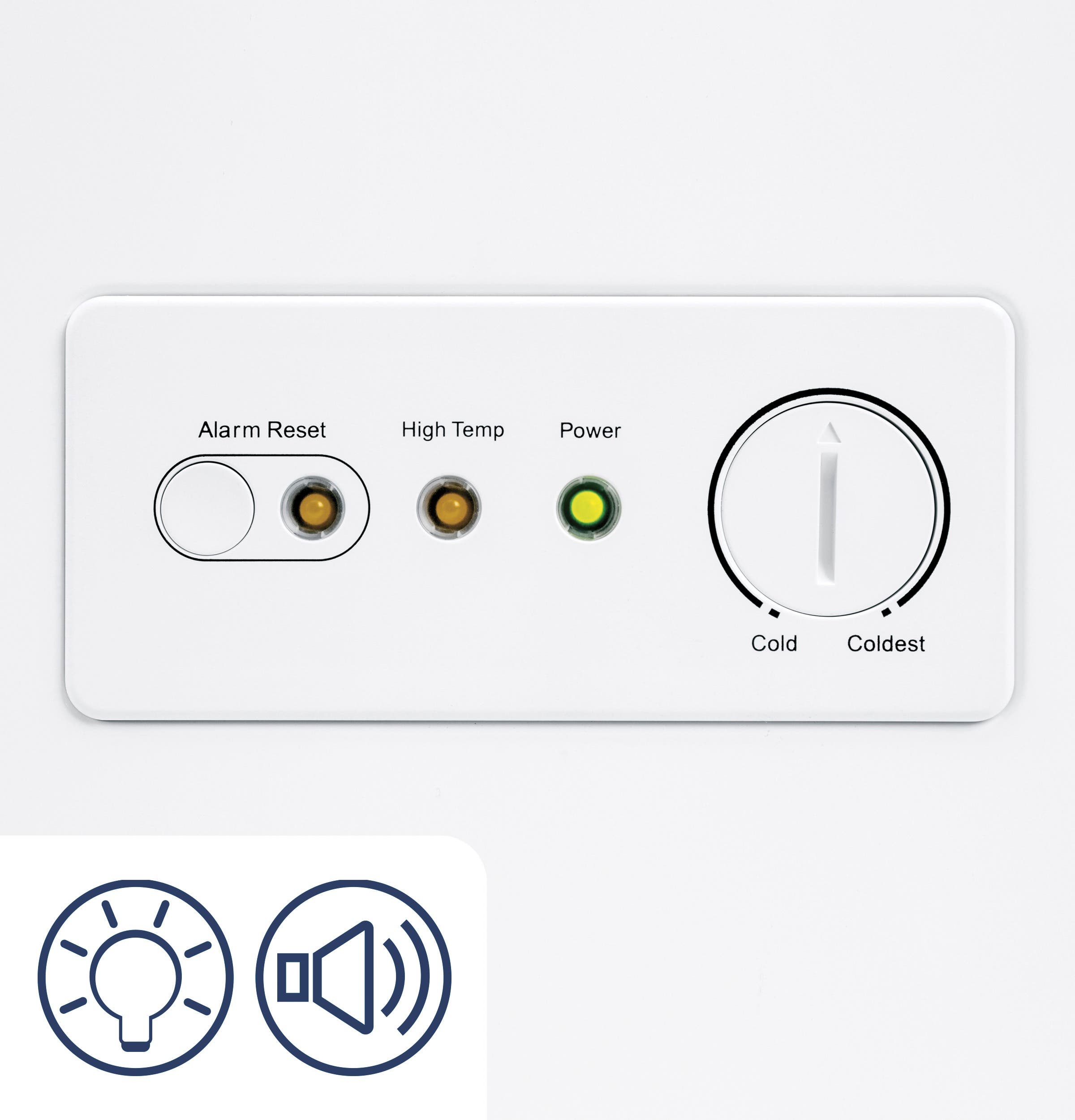 GE FCM22DHWW Audible Temperature Alarm