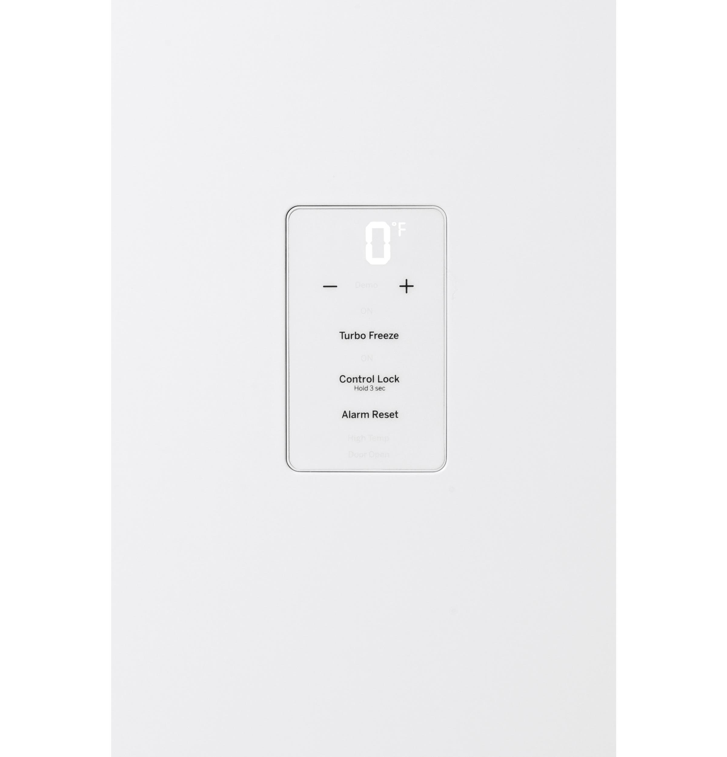GE FUF17DHRWW Exterior Electronic Temperature Control
