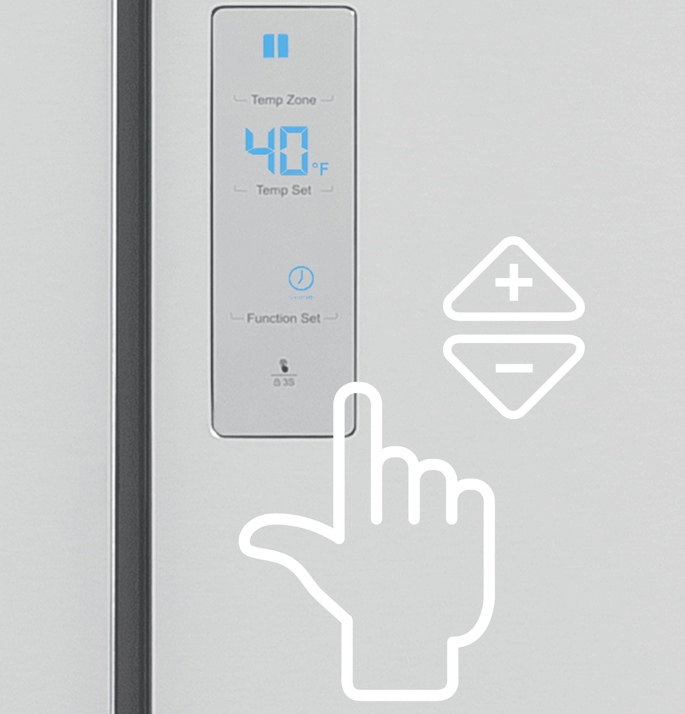 Haier HRF15N3BGF External Capacitive Touch Temperature Controls