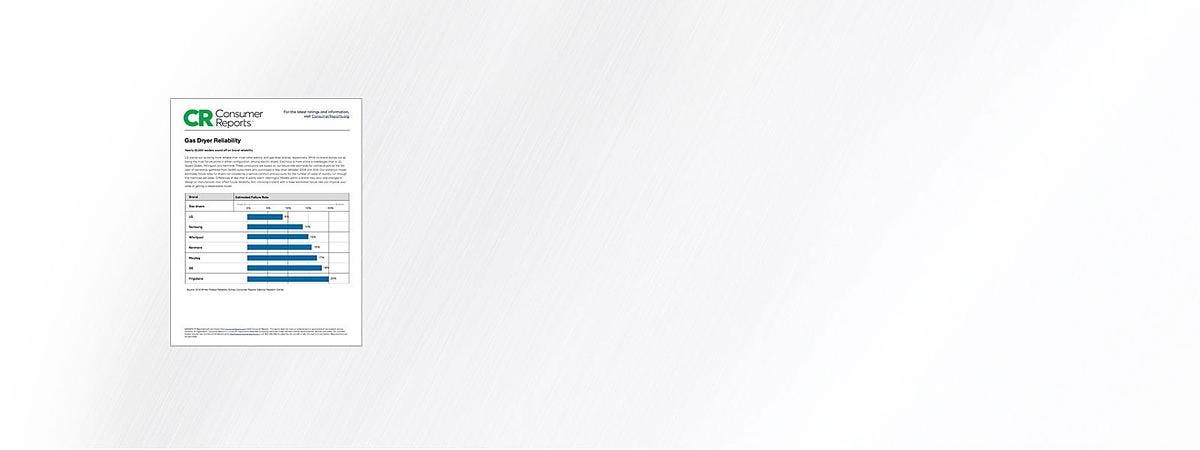 LG DLG1002W Lg Gas Dryers Are Rated By Consumer Reports