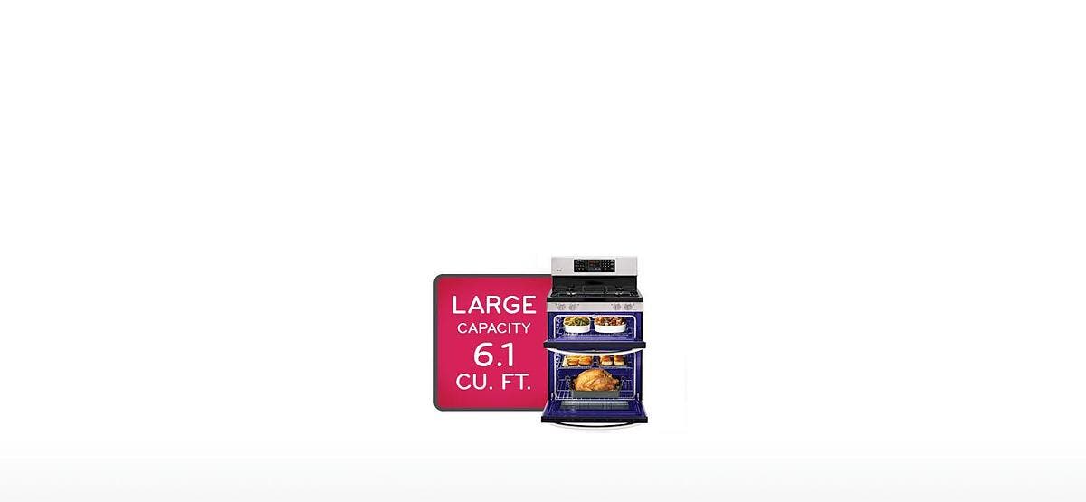 LG LDG3031ST Handles Any Size Meal