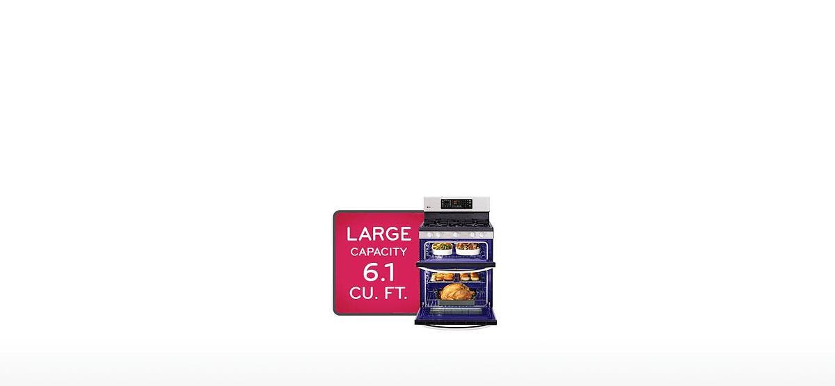 LG LDG3035SW Handles Any Size Meal