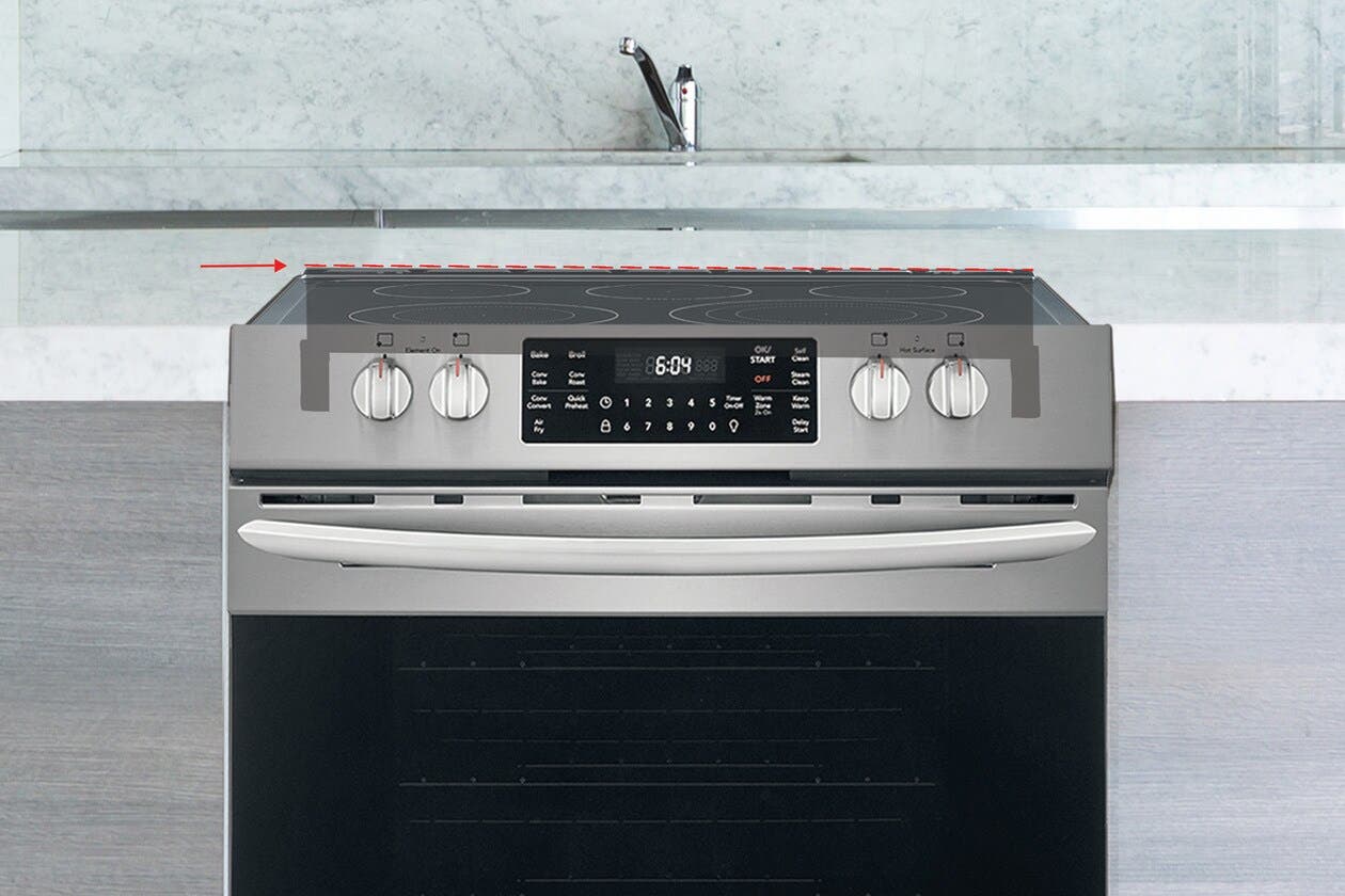 Frigidaire FRIGBKFILL Fills Gap Between Range And Countertop For A More Professional Finish