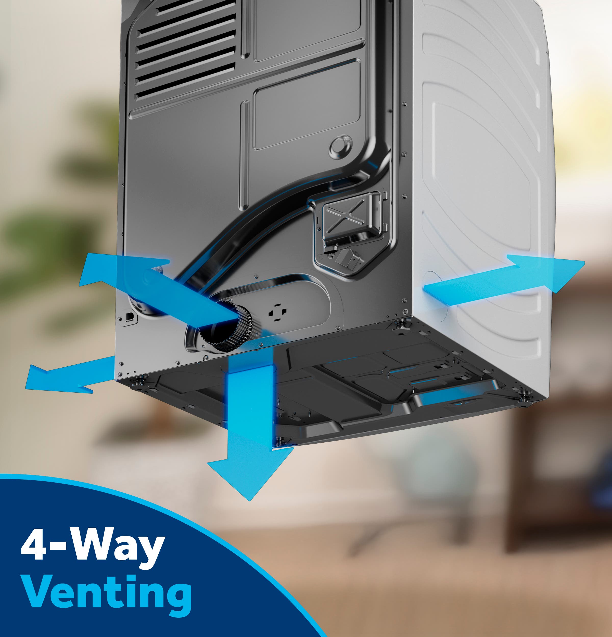 GE GFD35GSSYWW 4-way Venting