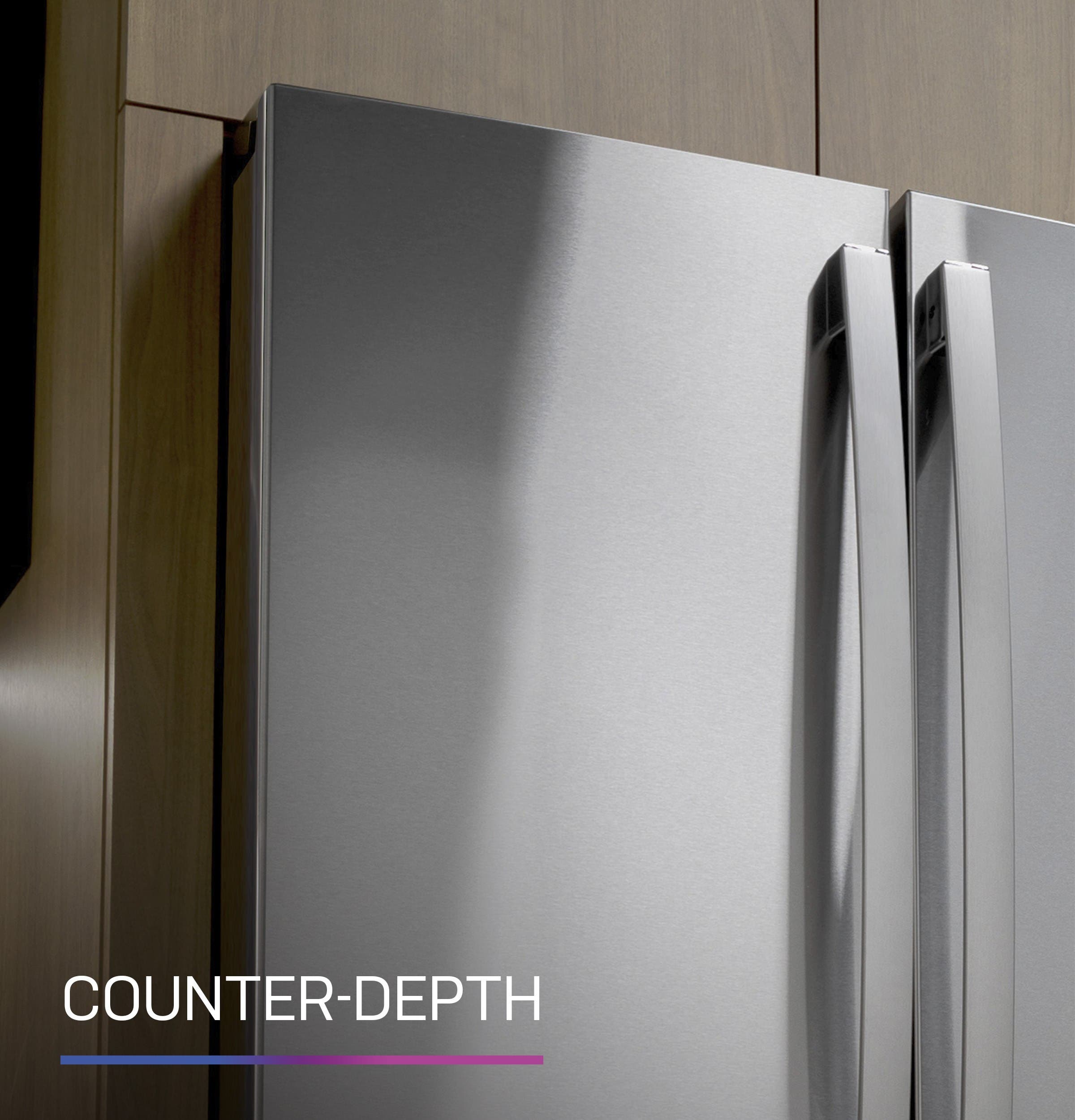 GE PHD23BYWFS Counter-depth Design