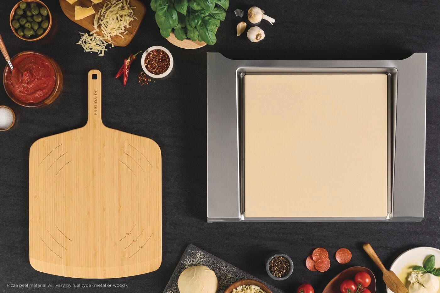 Frigidaire GCFI3070BF Pizza Shield, Stone And Peel Included