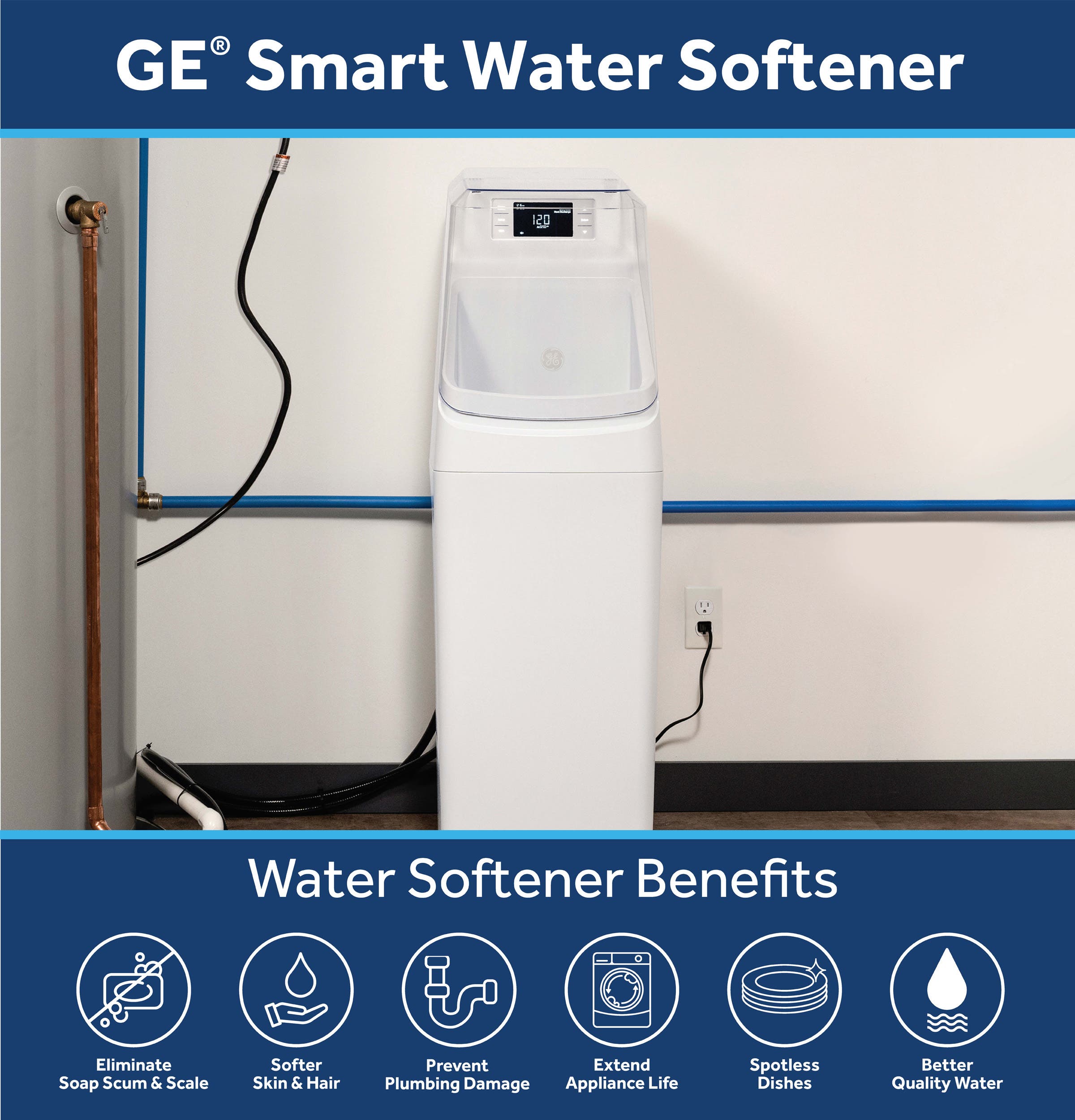 GE GXMD30W Experience The Difference Of Softer Water