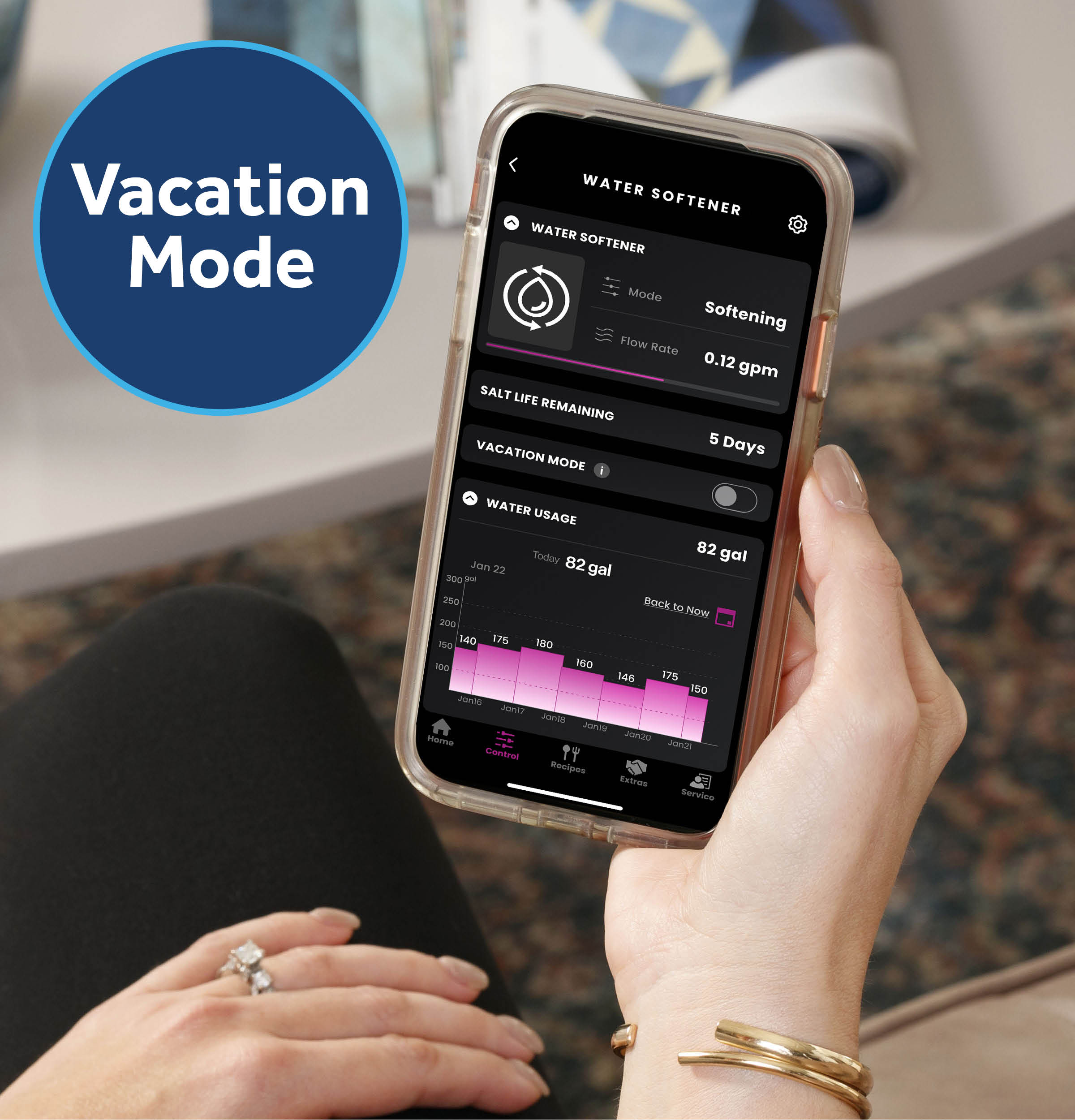 GE GXMD30W Vacation Mode Powered By Smarthq