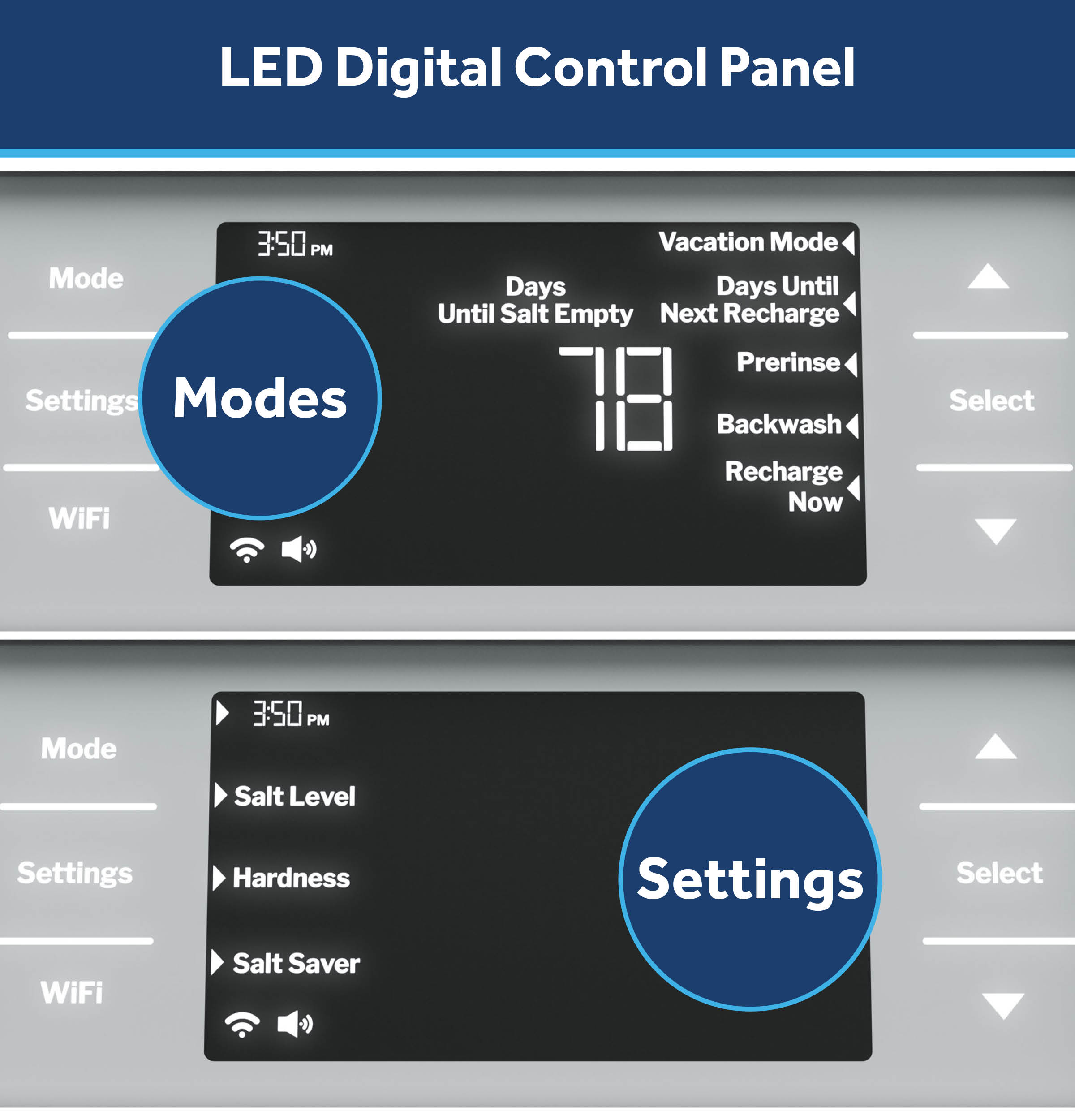 GE GXMD30W Led Digital Control Panel