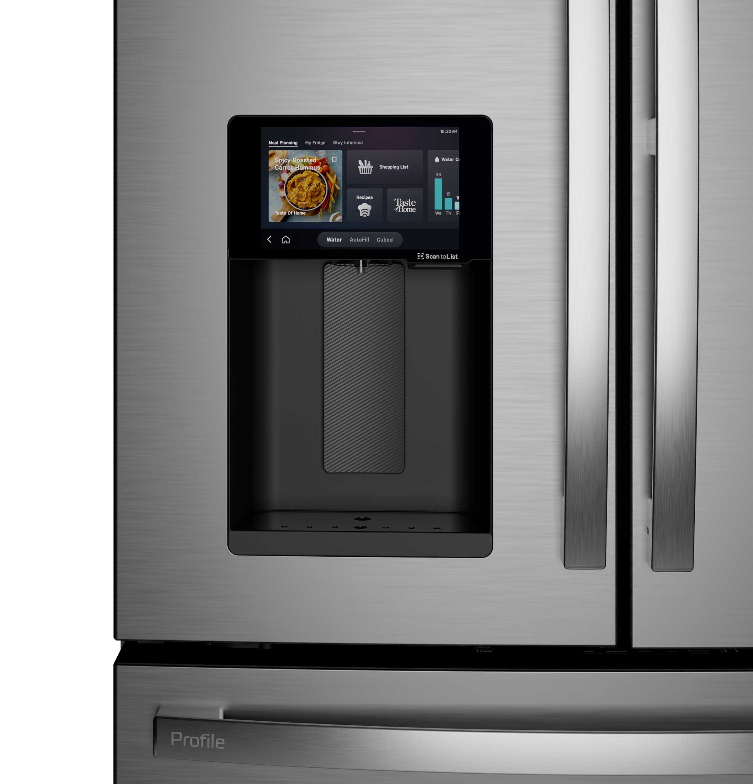 GE PVD28HYYFS Brilliant Touch Display