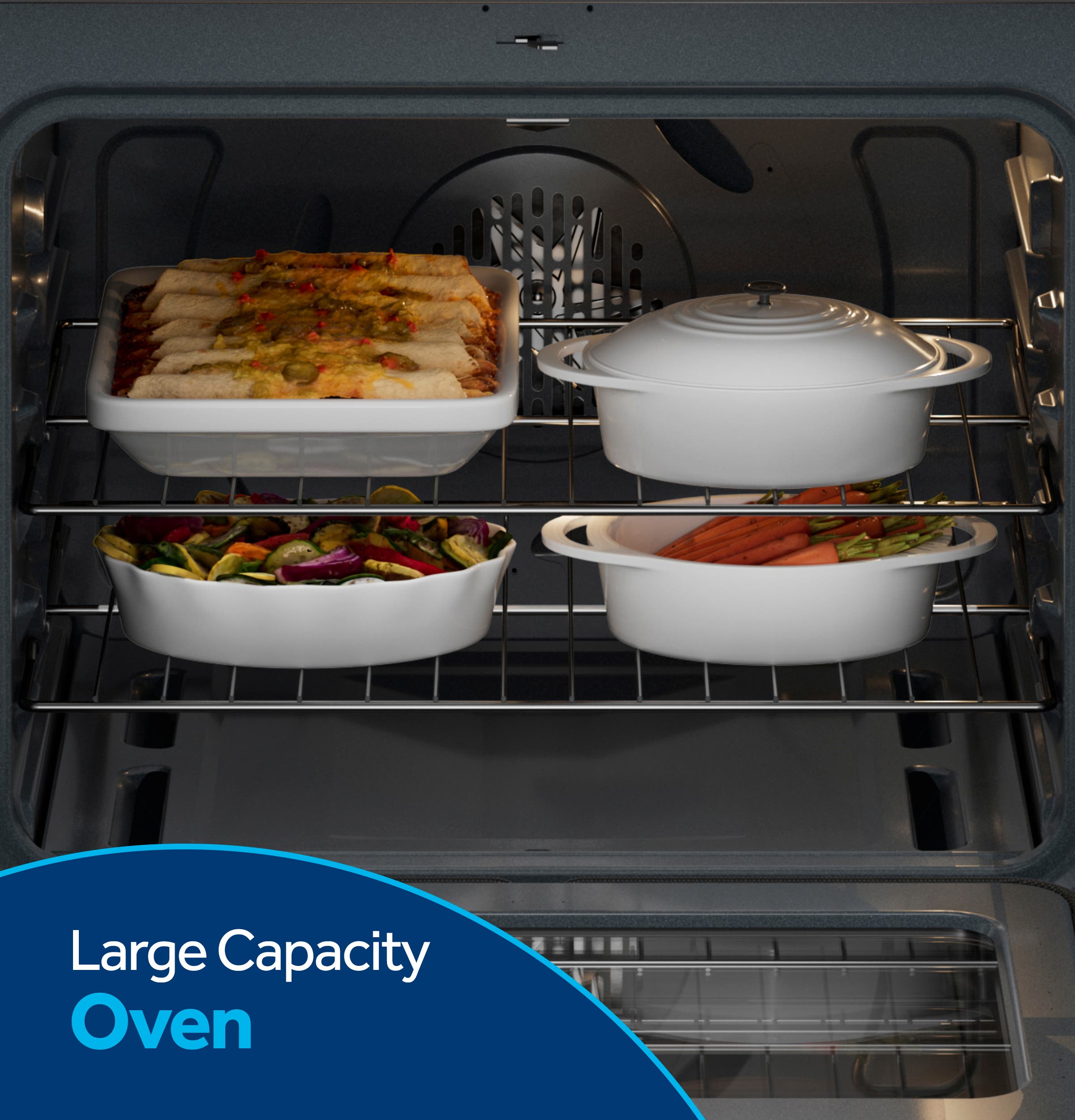 GE JGB670SZSS Large Capacity Oven