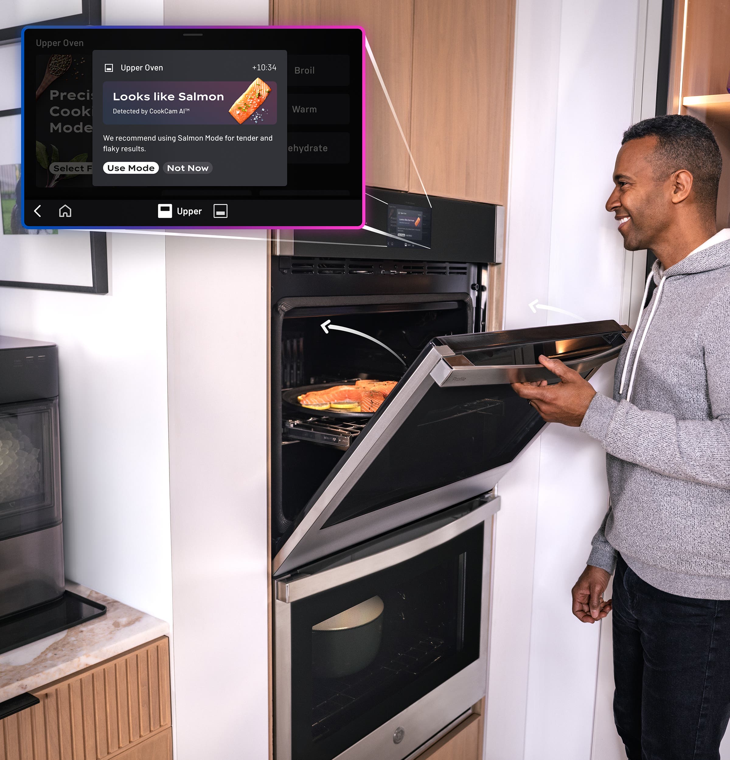 GE PTD9000SZSS Cookcam With Ai Technology