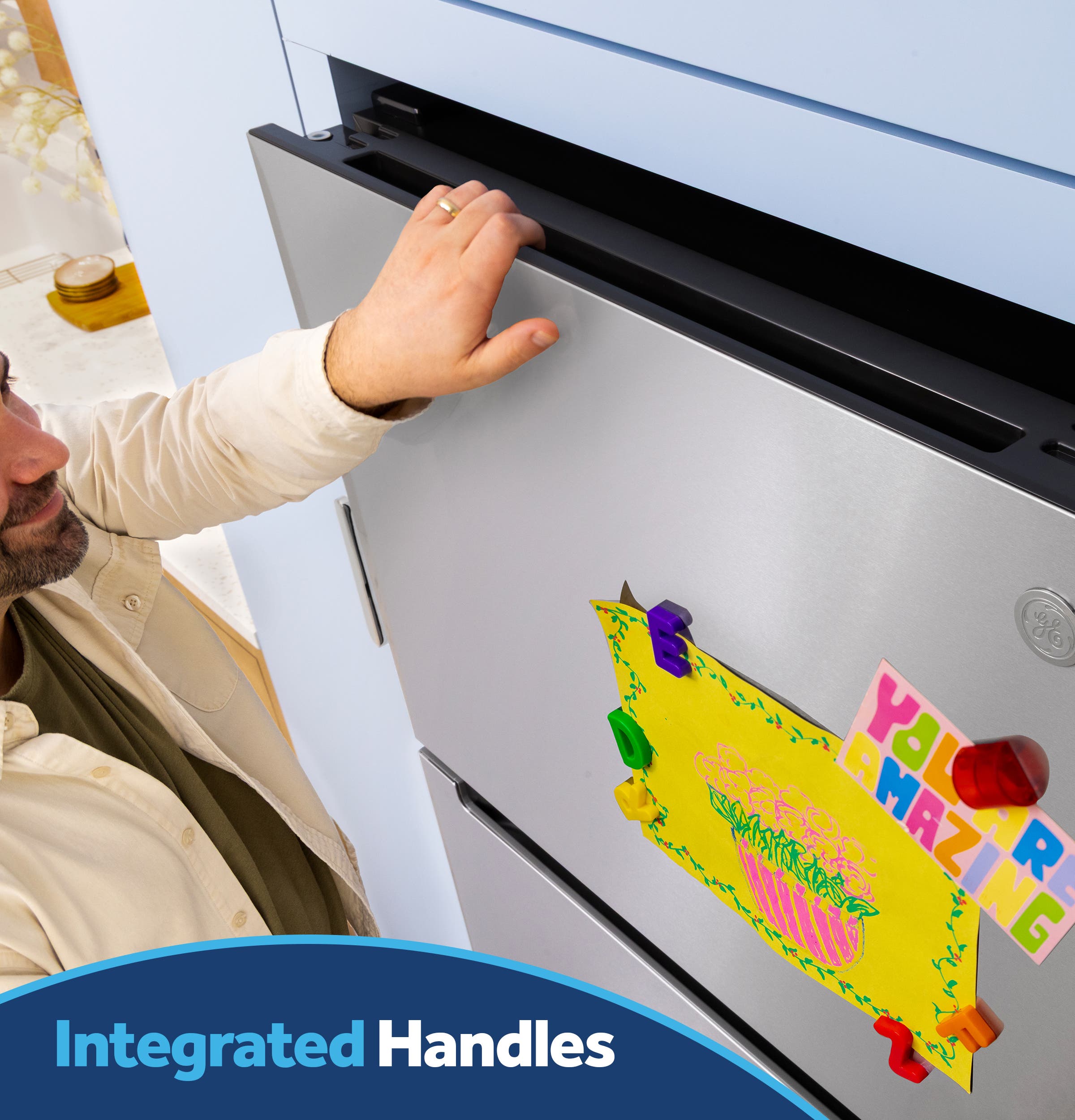 GE GPS21KGZWW Integrated Handles