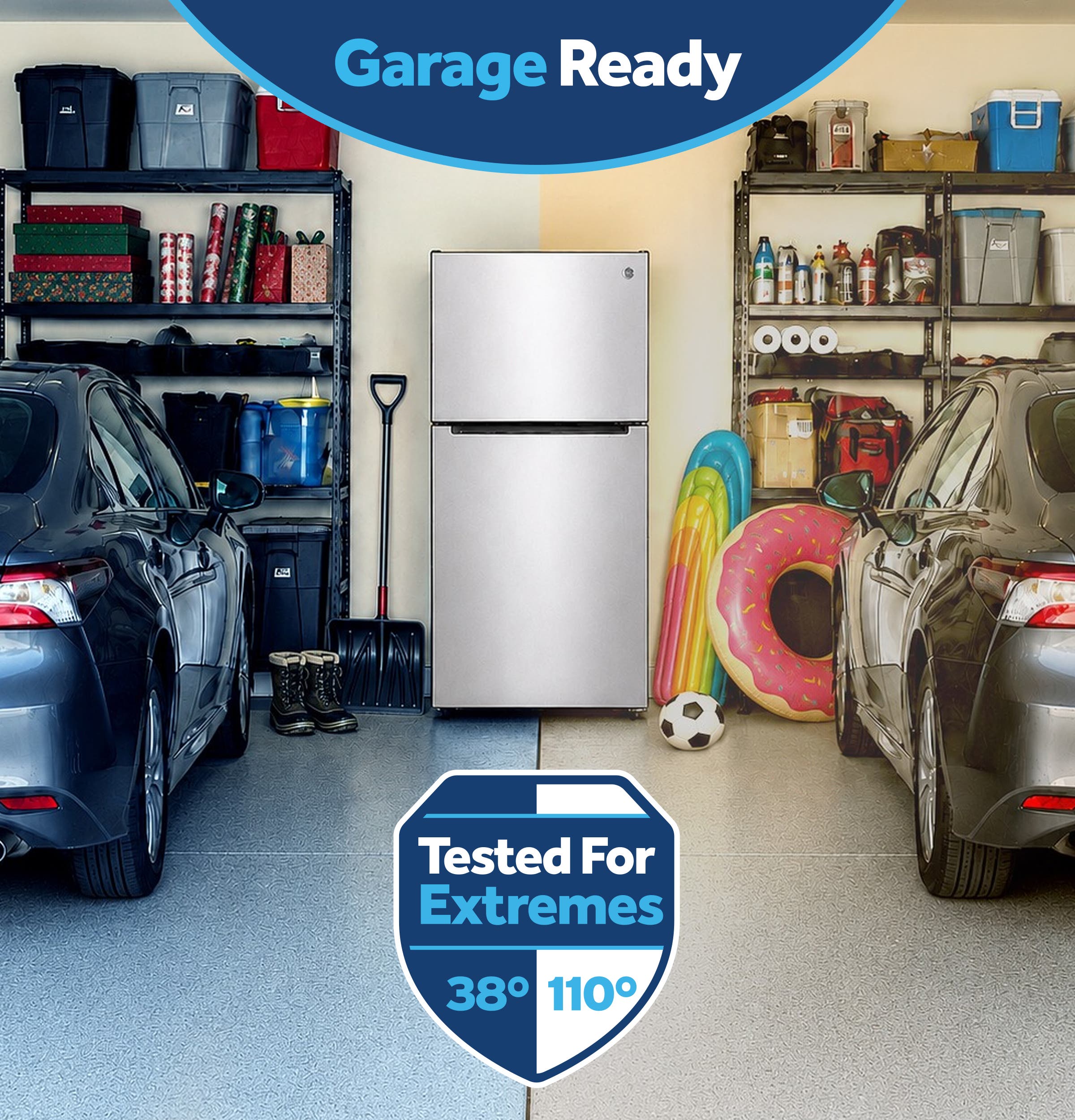 GE GPS19KGZWW Garage Ready