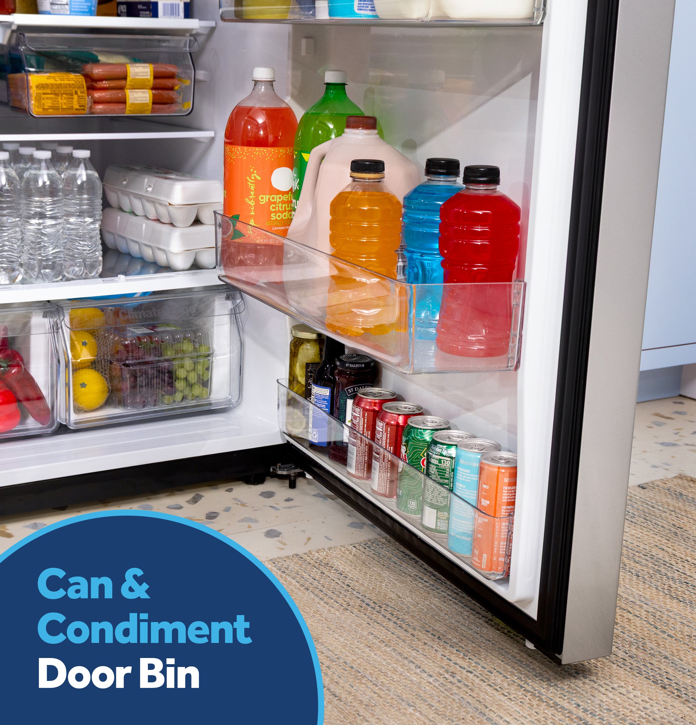 GE GPS19KGZWW Condiment/can Storage