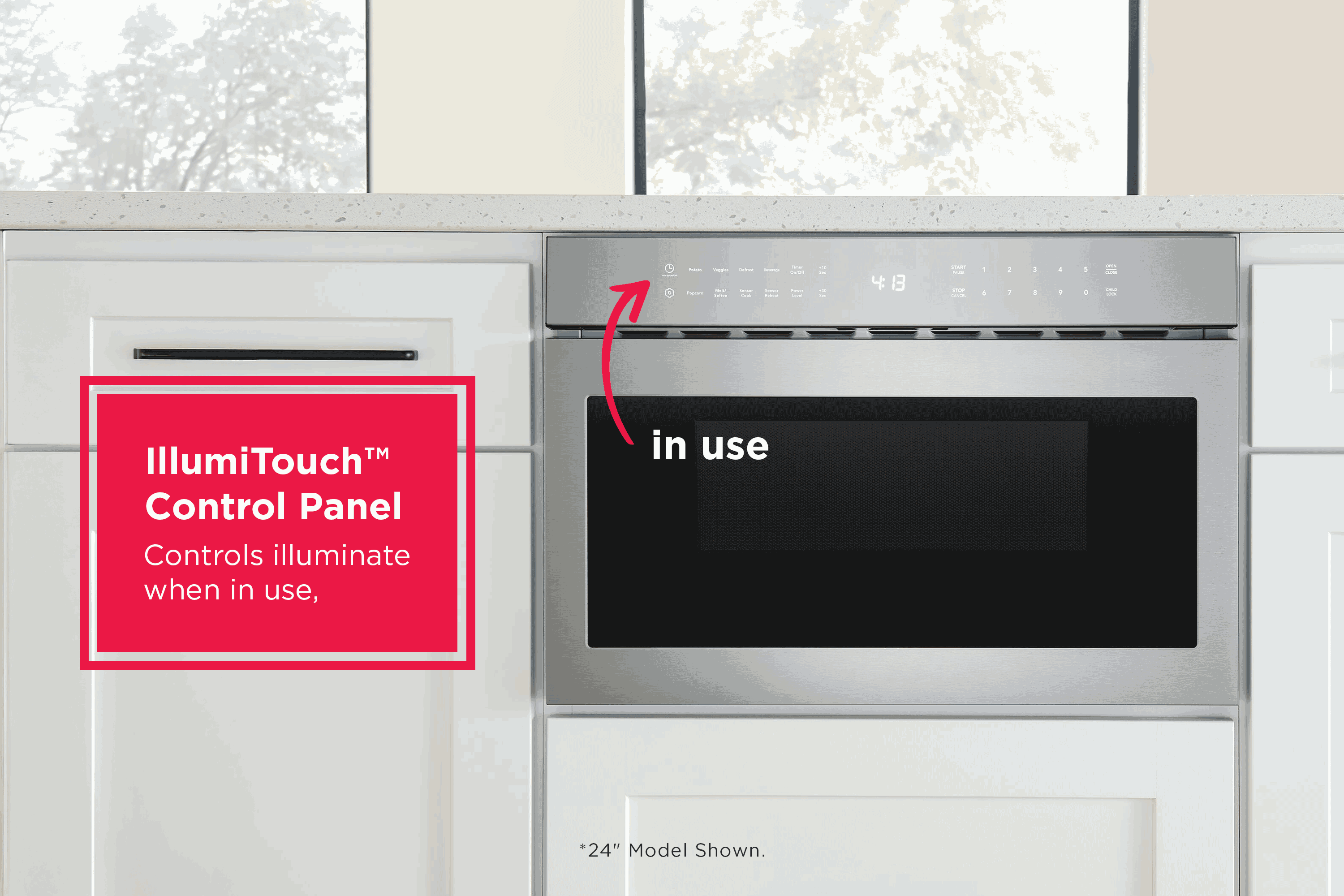 Frigidaire Professional UMBW2411AS Illumitouch™ Control Panel