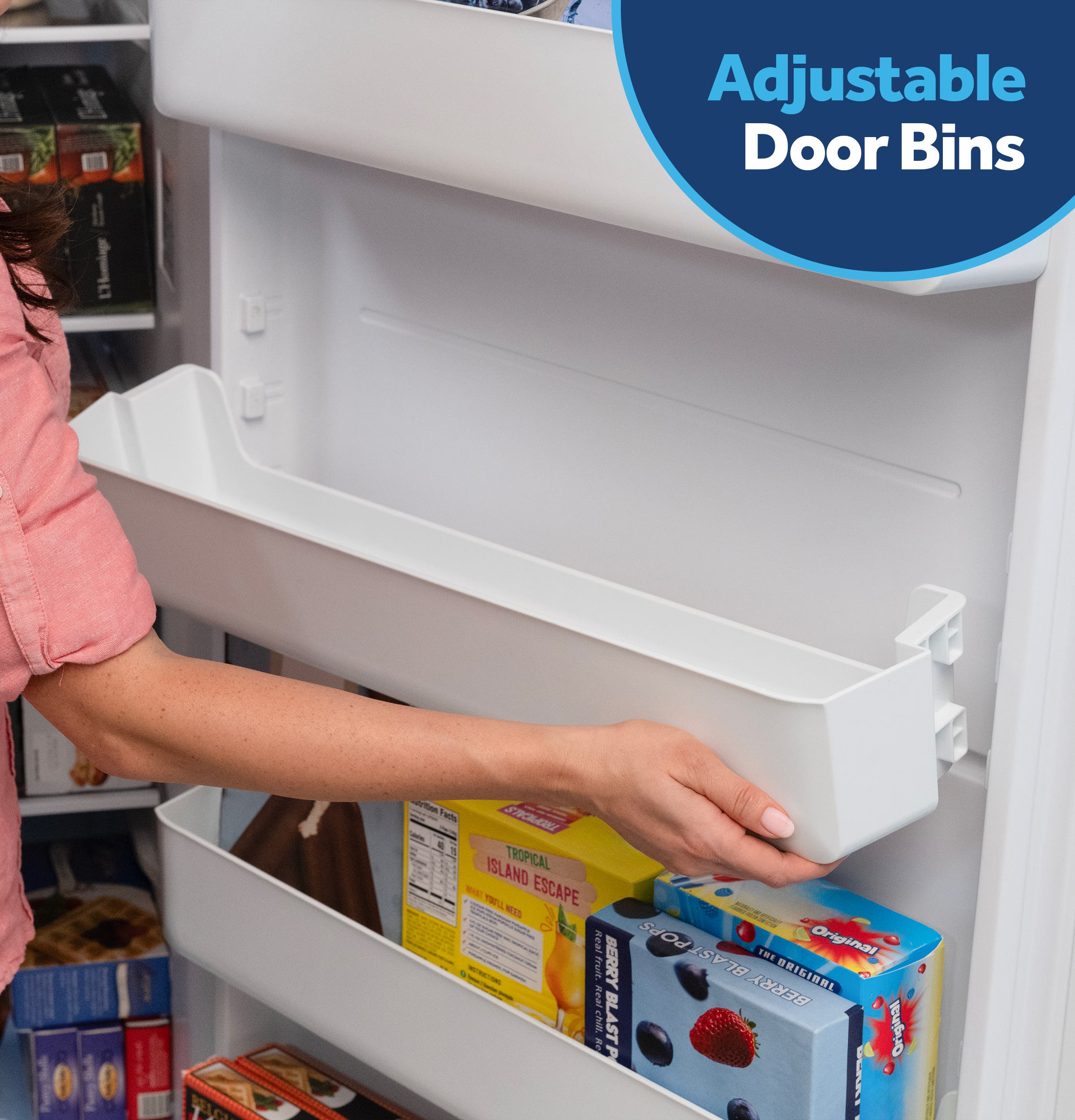 GE FUF22SZRWW Adjustable Door Bins