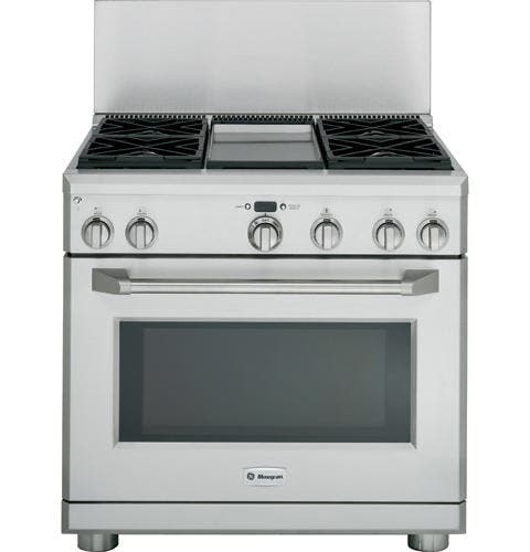 Monogram ZDP486NRPSS Optional fixed (12 inch) or adjustable-height (30-36 inch) backsplashes