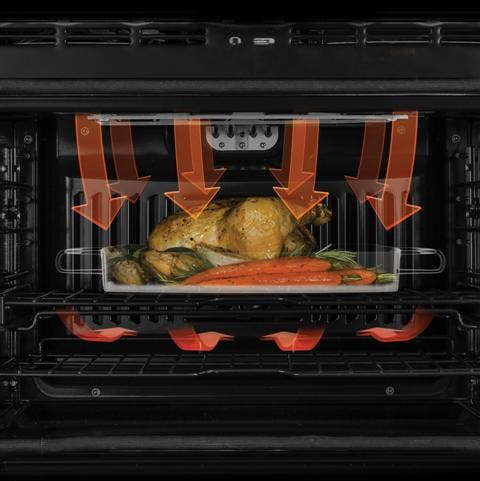 GE PT7550EHES True European Convection With Direct Air (upper Oven)