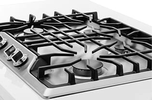 Dishwasher-safe cast iron grates