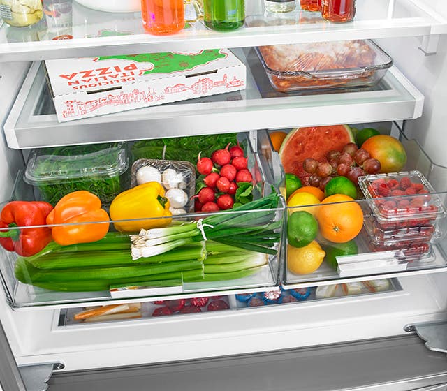 Whirlpool WRF993FIFM The Biggest Crisper Bin in the Industry