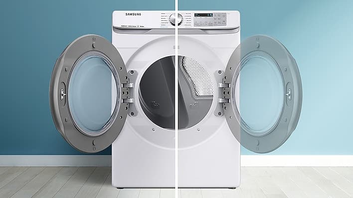 Samsung DVG50R8500V Reversible Dryer Door