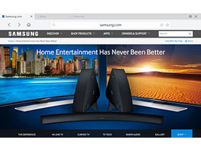 Samsung Electronics UN40J6200 Full Web Browser