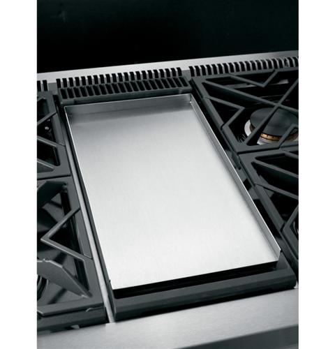Stainless steel and aluminum-clad griddle