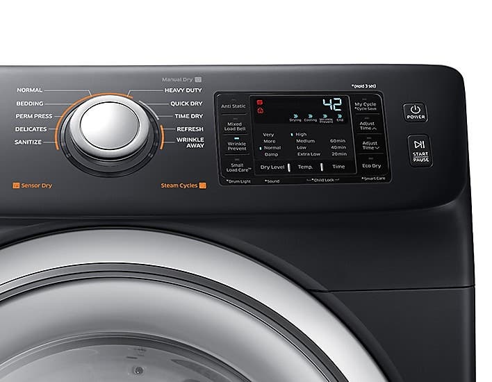 Samsung DVE45N5300V 10 Preset Dry Cycles