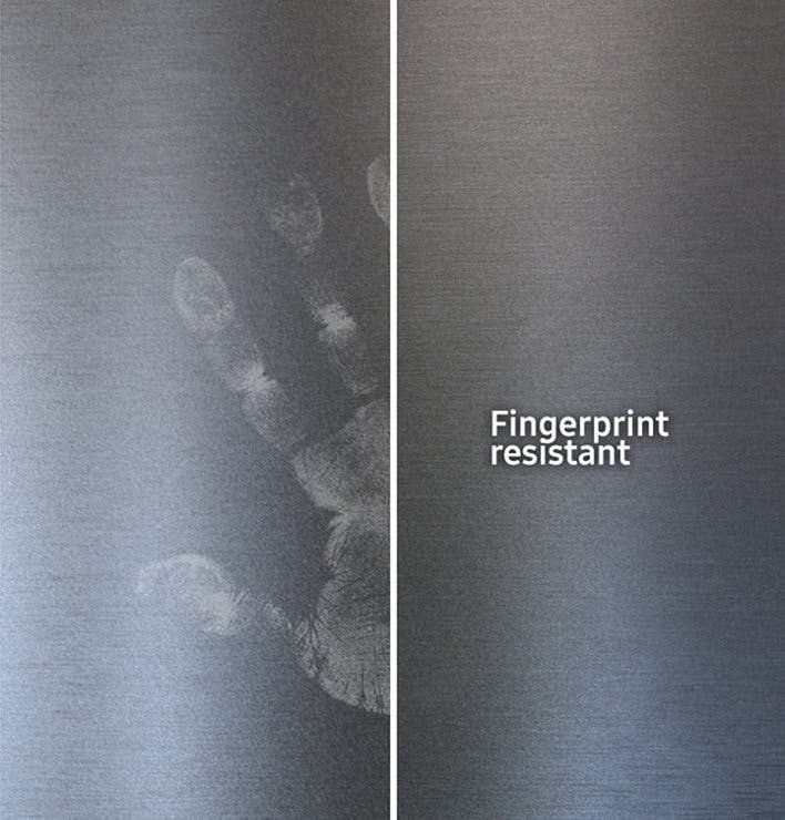 Samsung NA36K6550TG Fingerprint resistant finish