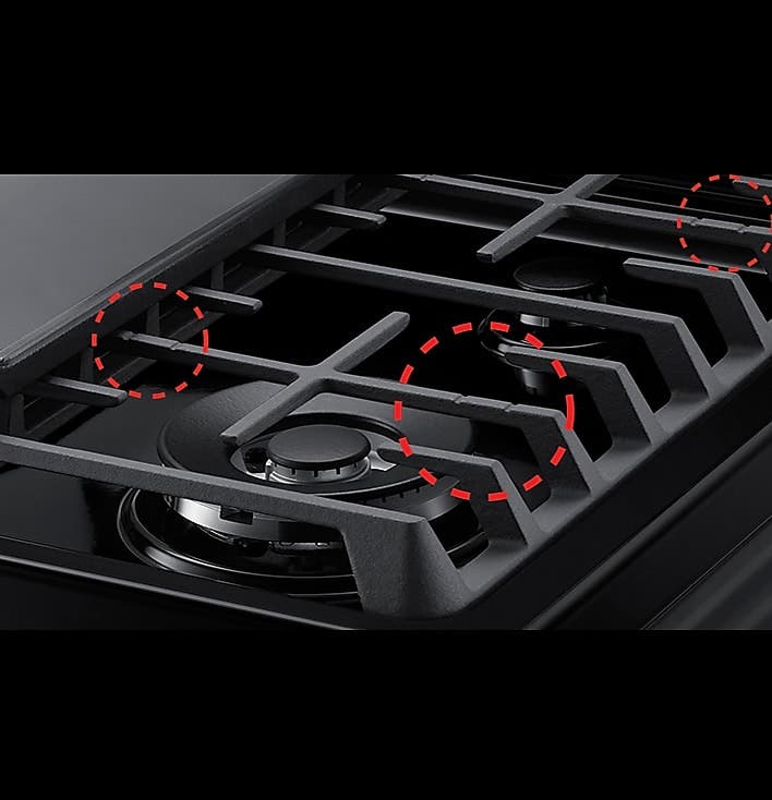 Samsung NK30K7000WS Grate Indicator Marks