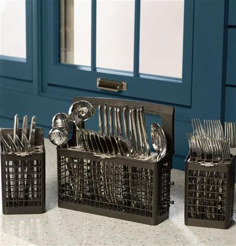 Monogram ZDT975SIJII 3-piece Silverware Basket With Soft-touch Handle