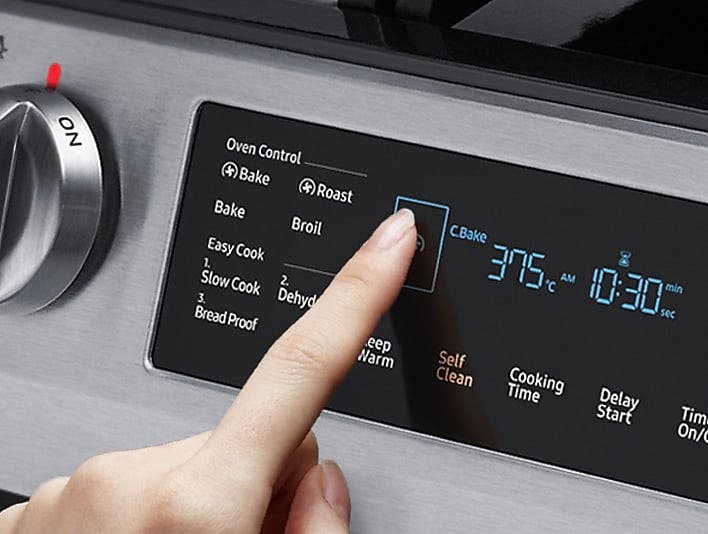Samsung NX58R9421SG Glass Touch Controls
