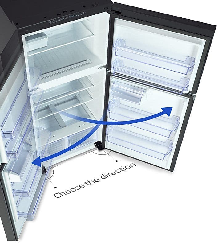 Samsung RT18M6215SR Reversible door