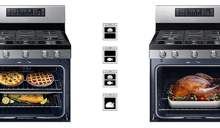 Samsung NX58M6850SG Flex Duo With Dual Door