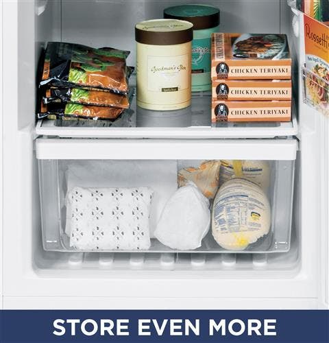 GE FUF17DLRWW Slide-out Freezer Bins