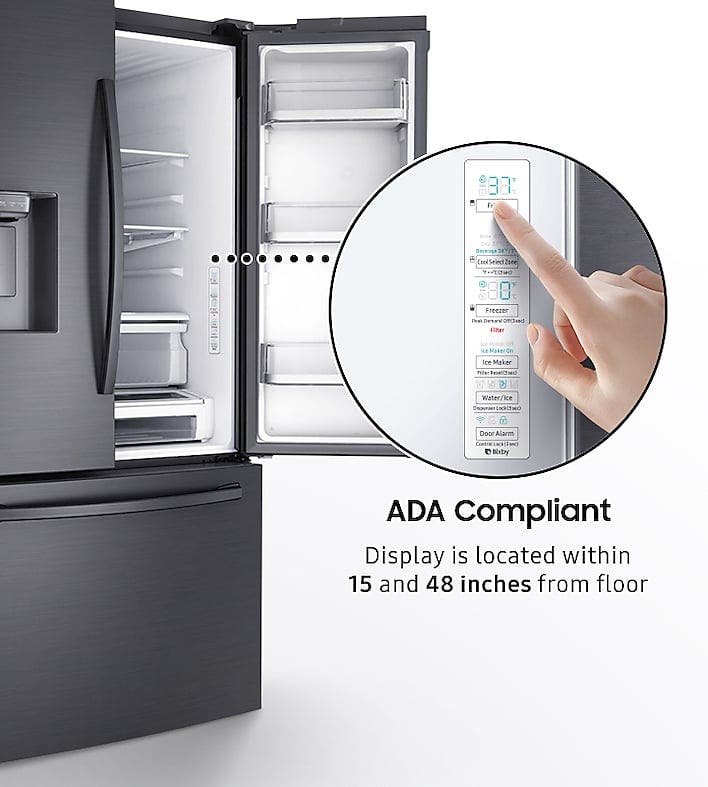 Samsung RF28R6201SG Accessibility (ADA Compliant)