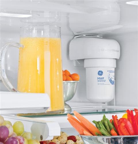 GE GSE25HGHWW Advanced Water Filtration Uses Mwf Replacement Filter