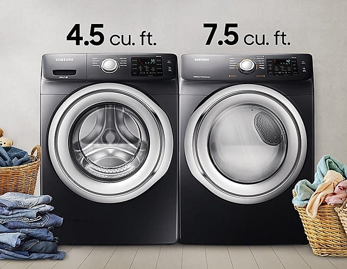 Samsung DVG45N5300W 7.5 cu. ft. capacity