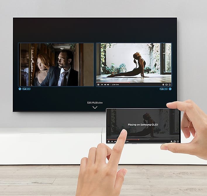 Samsung Electronics QN82Q70TAFXZA Second screen on your big screen