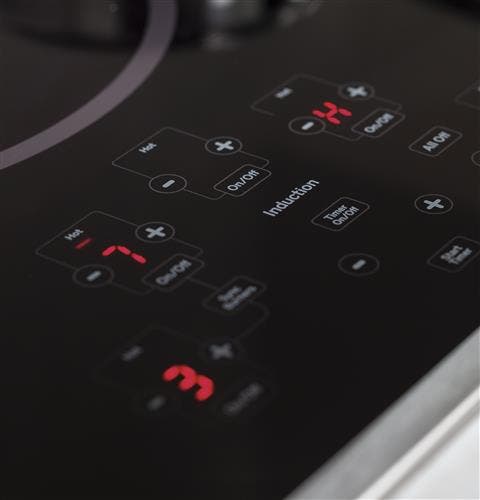 GE PHP9036DJBB Red Led With Black Glass Surface And Stainless Steel Trim