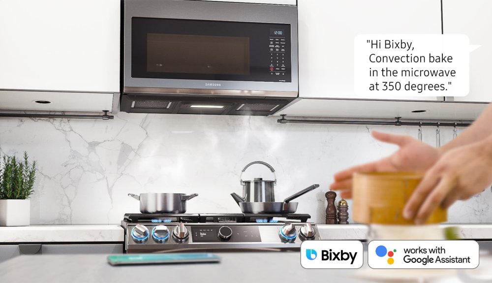 Samsung MC17T8000CS Hi Bixby, Set The Temperature At 350°