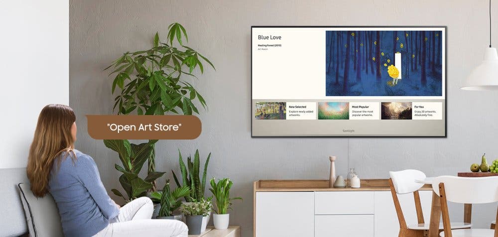 Samsung Electronics QN75LS03TAFXZA Choose your voice assistant