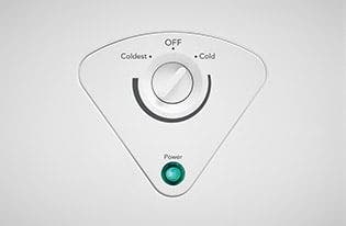 Frigidaire FFFC07M1TW Adjustable Temperature Control
