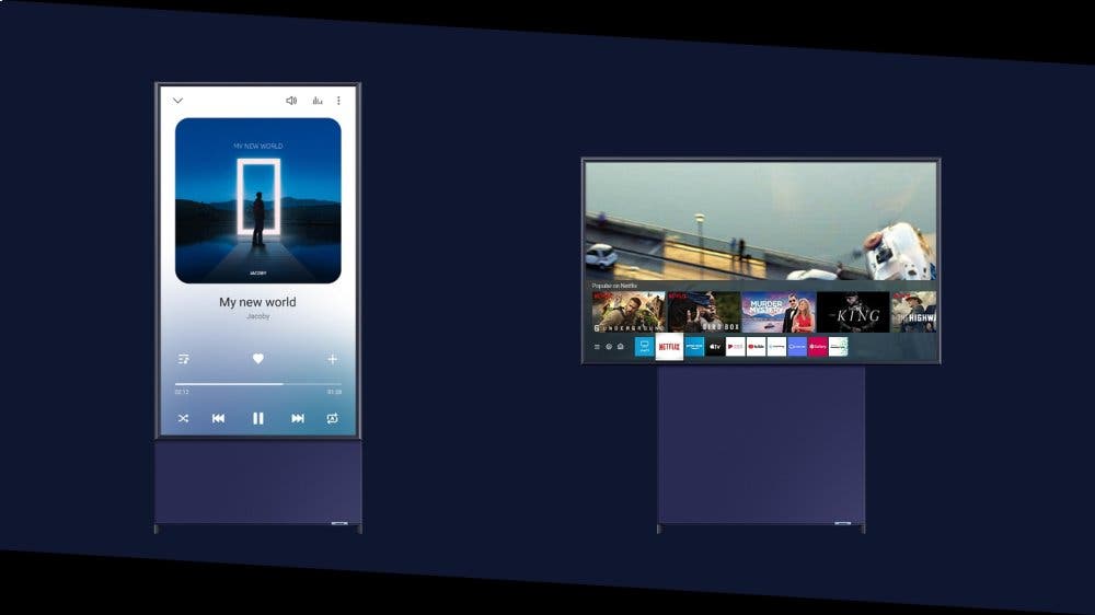 Samsung Electronics QN43LS05TAFXZA Tv That Moves To Fit Your Content