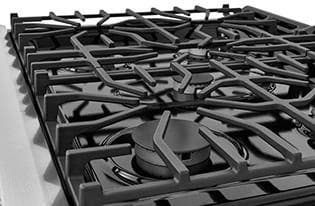 Frigidaire FFGS3026TW Continuous Grates