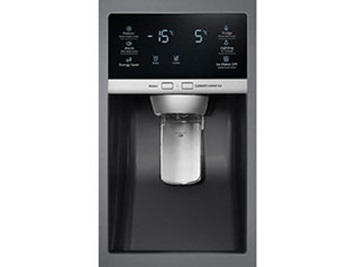 Samsung RF28HDEDBSR LED Display with Water and Ice Dispenser