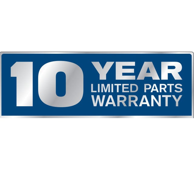 10-Year Limited Parts Warranty on the Direct Drive Motor and Wash Basket