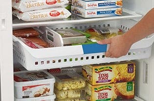 Frigidaire FGVU21F8QF SpaceWise(R) Adjustable Baskets with Color-Coordinated Clips