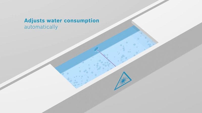 Bosch SHS5AVL5UC Perfect cleaning results without wasting a drop of water.